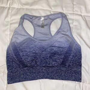 Women's Blue Ombre Sports Bra
